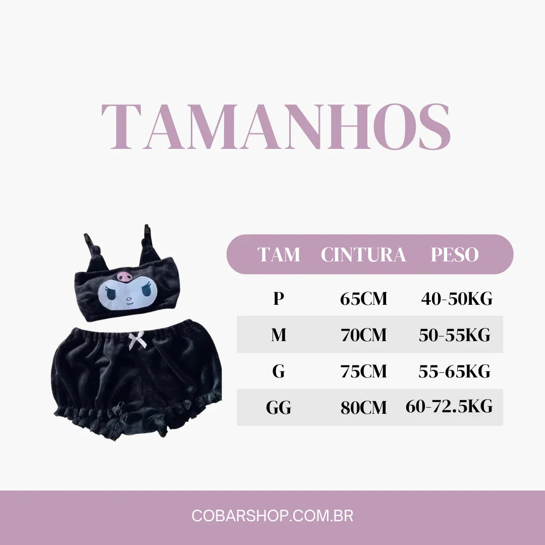 Pijama Kuromi e melody