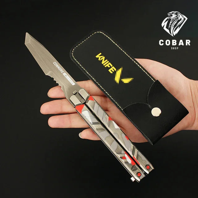 Faca Recon inspirada no Valorant, feita em metal com 21cm. Design exclusivo e detalhado, ideal para colecionadores e fãs do universo do jogo.