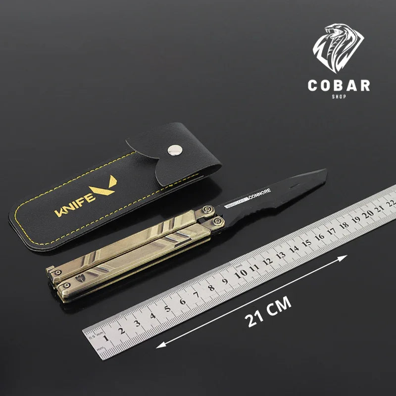 Faca Recon inspirada no Valorant, feita em metal com 21cm. Design exclusivo e detalhado, ideal para colecionadores e fãs do universo do jogo.