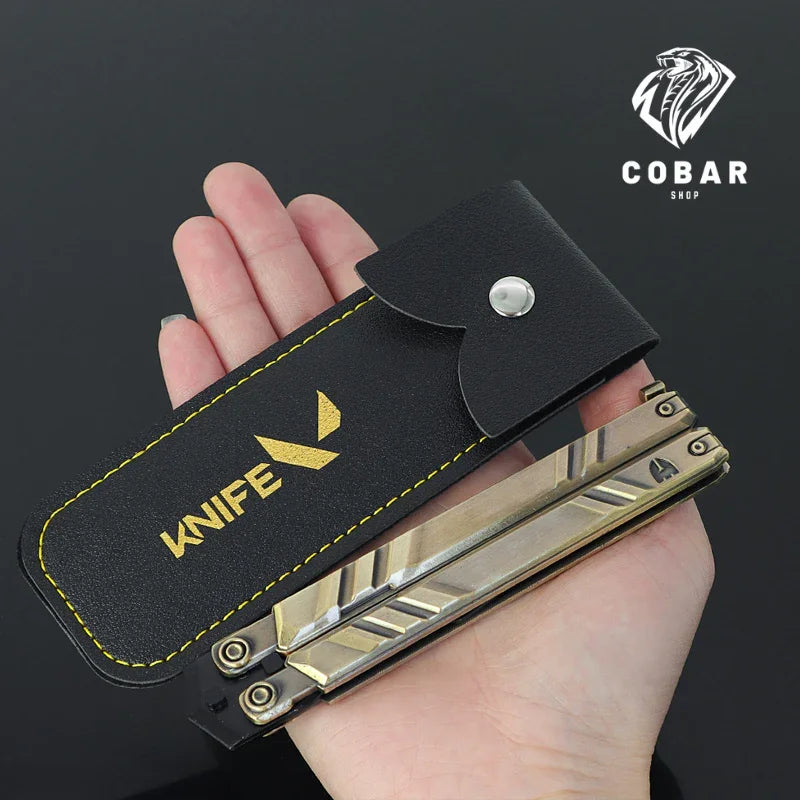 Faca Recon inspirada no Valorant, feita em metal com 21cm. Design exclusivo e detalhado, ideal para colecionadores e fãs do universo do jogo.