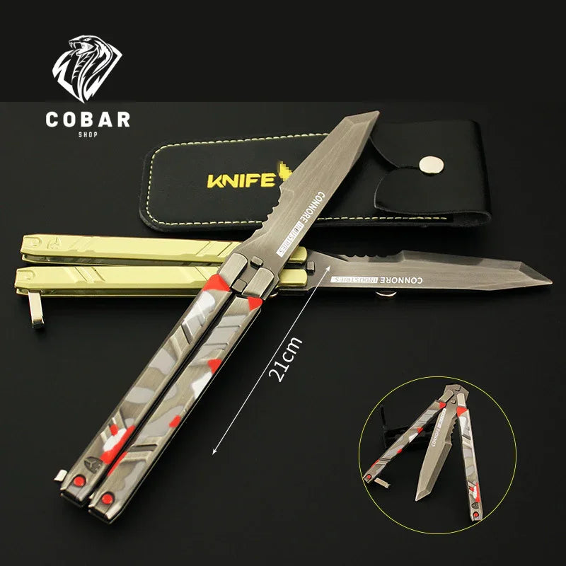 Faca Recon inspirada no Valorant, feita em metal com 21cm. Design exclusivo e detalhado, ideal para colecionadores e fãs do universo do jogo.