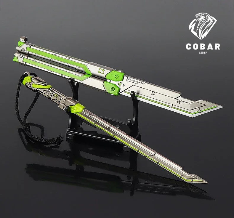 Faca RGX inspirada no Valorant, com 21cm e feita em metal. Design exclusivo e detalhado, ideal para fãs e colecionadores que amam o universo do jogo.