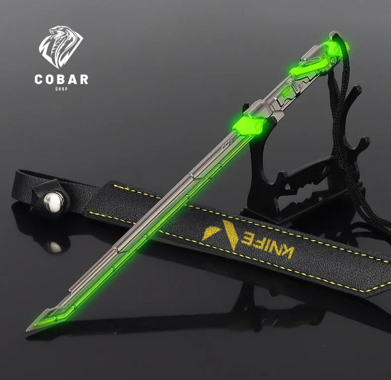 Faca RGX inspirada no Valorant, com 21cm e feita em metal. Design exclusivo e detalhado, ideal para fãs e colecionadores que amam o universo do jogo.