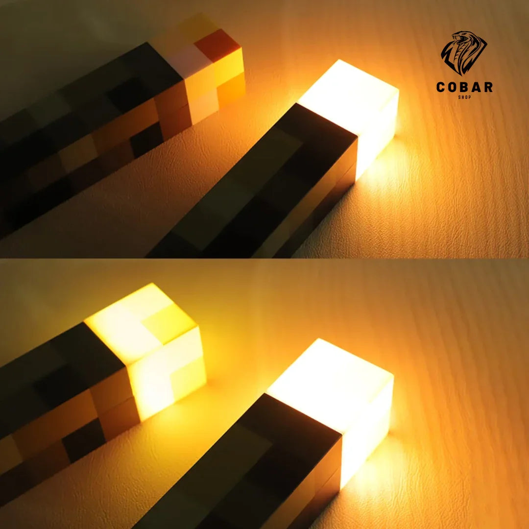 Luminária Tocha Minecraft