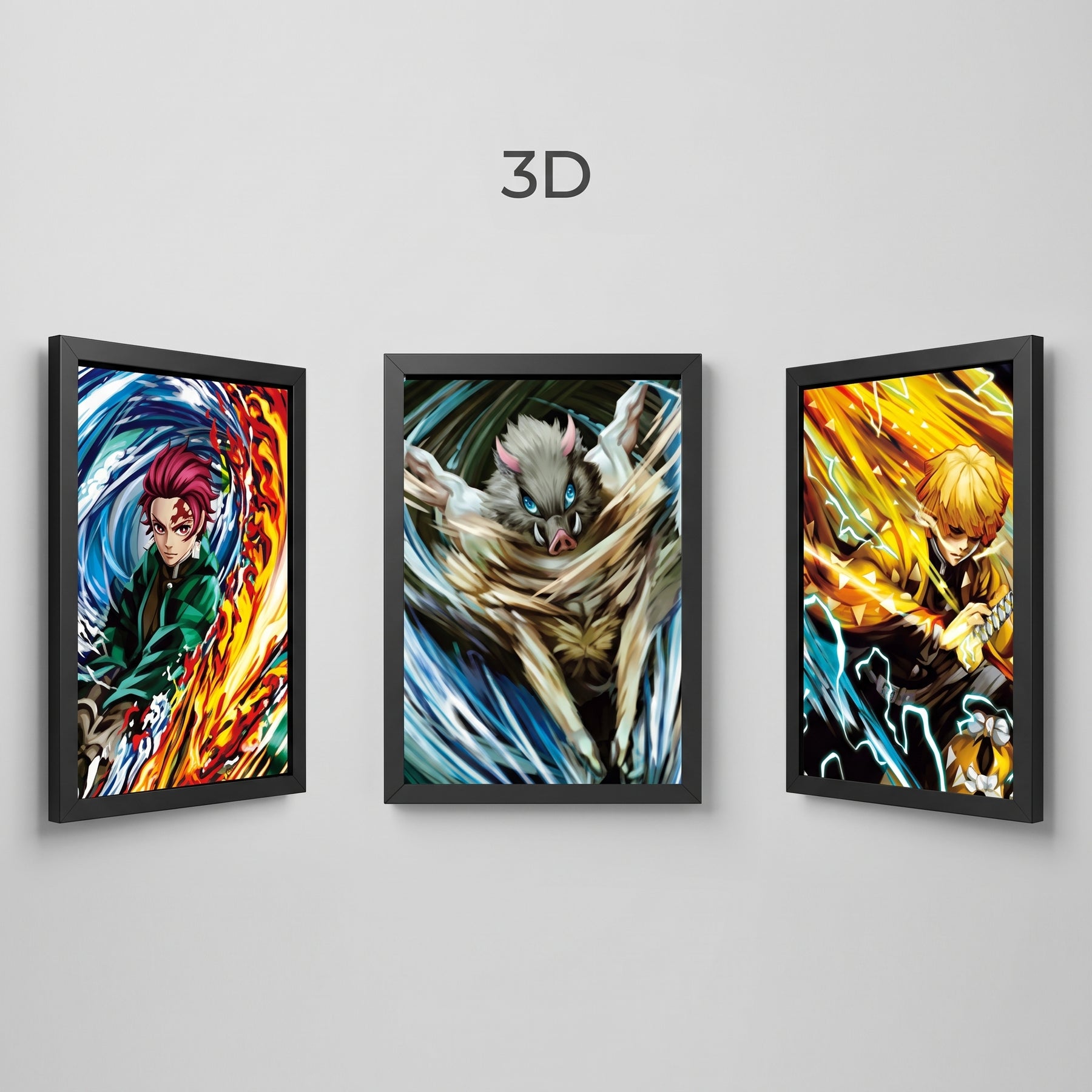 Quadro 3D Demon Slayer