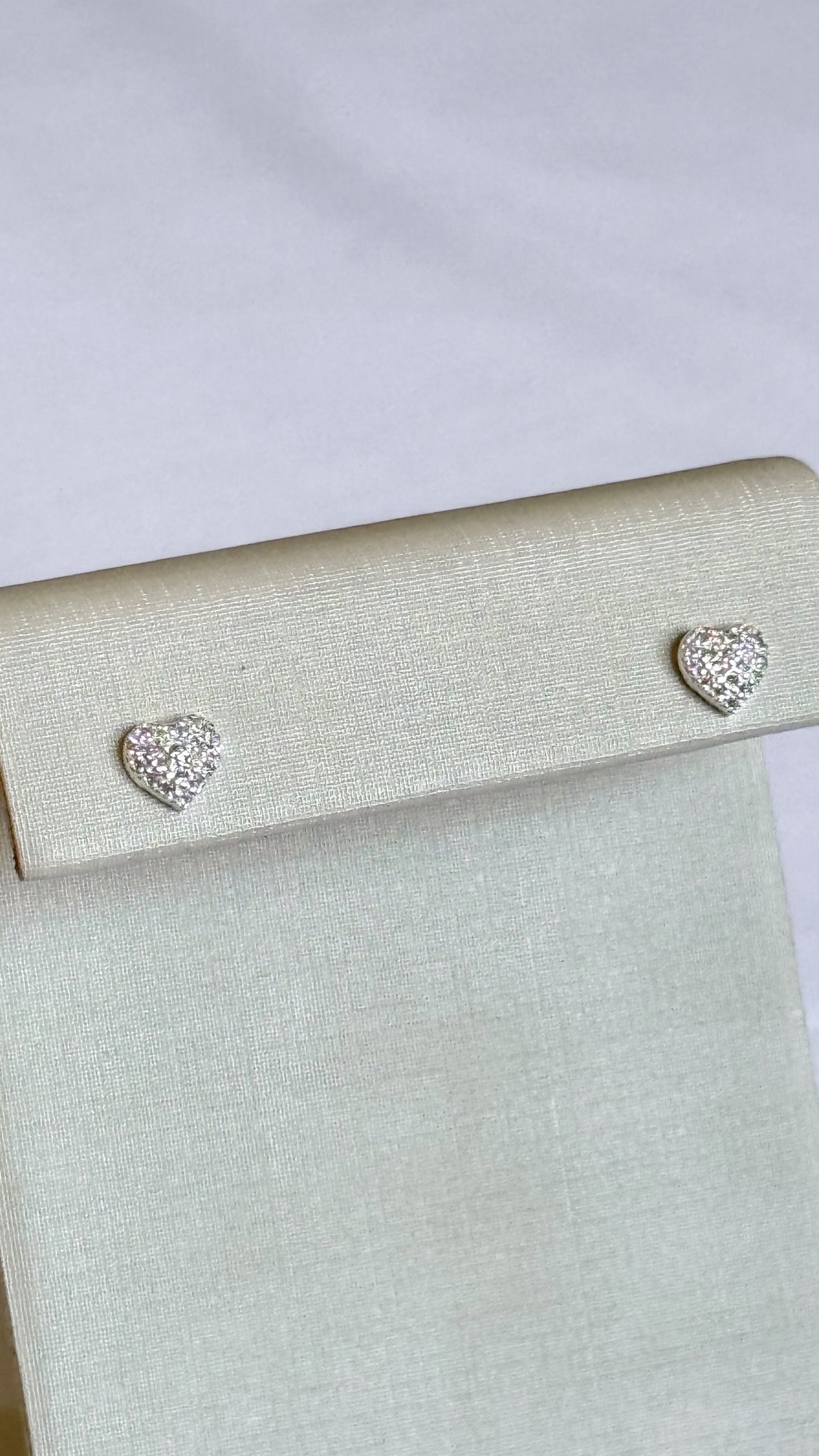 Brinco Coração Cravejado em Prata 925