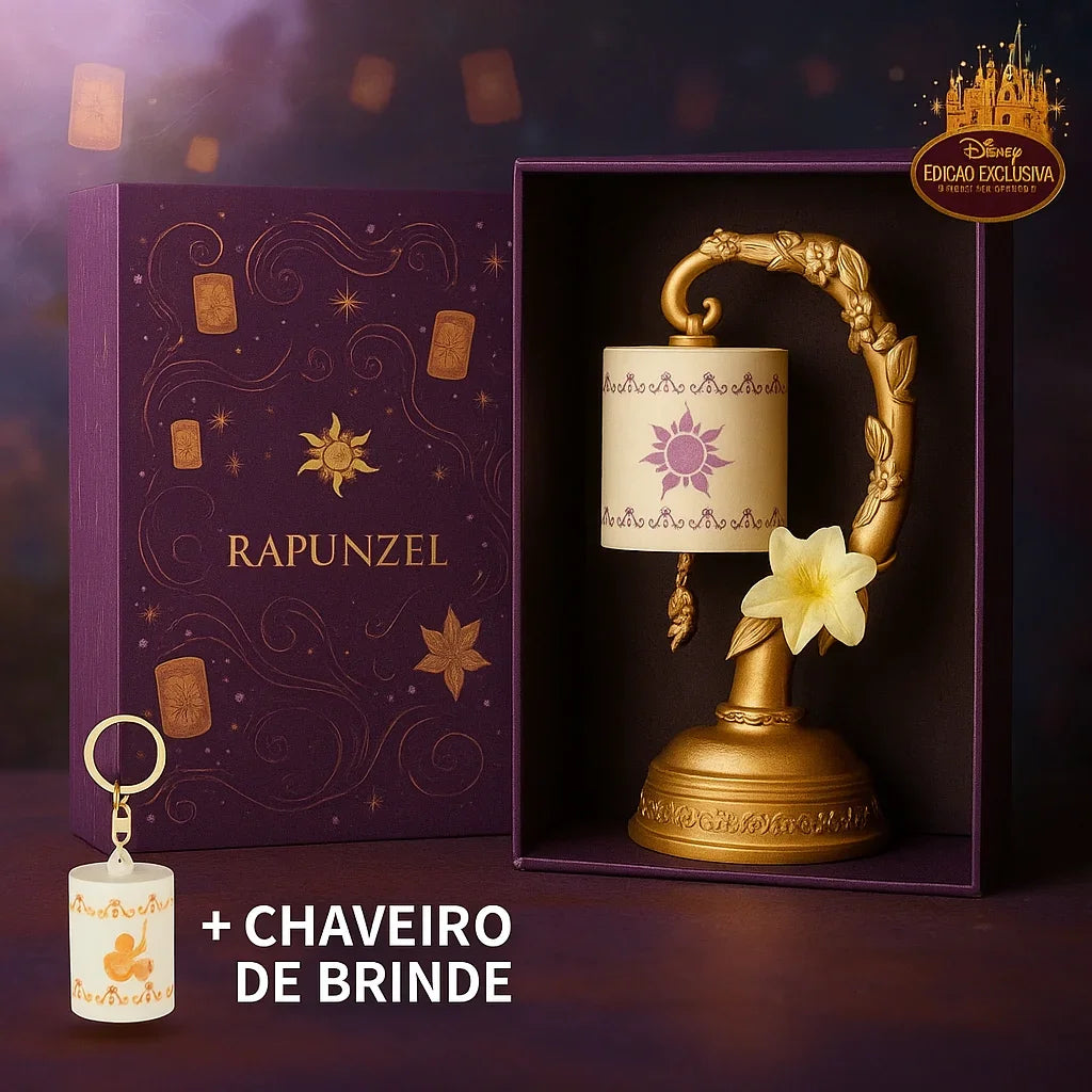 Luminária Rapunzel - Vejo em fim a luz Brilhar