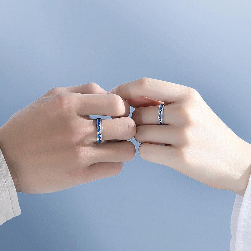 Par de Alianças Pequeno Princípe e a Raposa Especificações: Material: Prata 925. Tamanho: Tamanho ajustável, servindo do tamanho 10 ao 25.