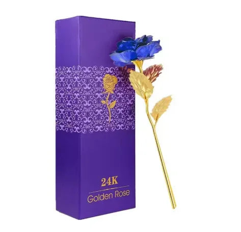 Kit com 5 Rosas Galáxia banhadas a ouro, artesanais e duradouras. Presente único que surpreende e emociona mulheres de todas as idades.