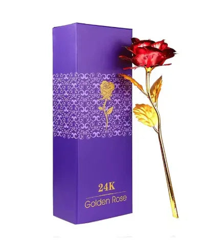 Kit com 5 Rosas Galáxia banhadas a ouro, artesanais e duradouras. Presente único que surpreende e emociona mulheres de todas as idades.