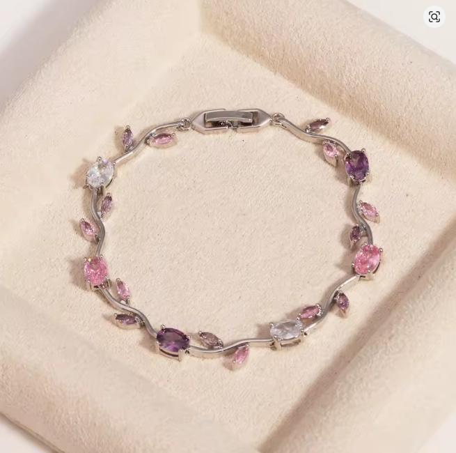 Bracelete Tulipas Banhado a Ouro ou Prata 🌷