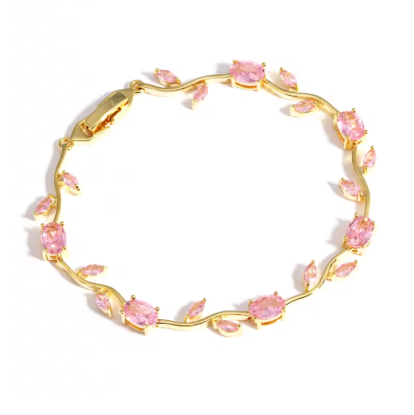 Bracelete Tulipas Banhado a Ouro ou Prata 🌷