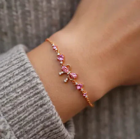 Pulseira Laço com Zircônia – Sofisticação e Delicadeza