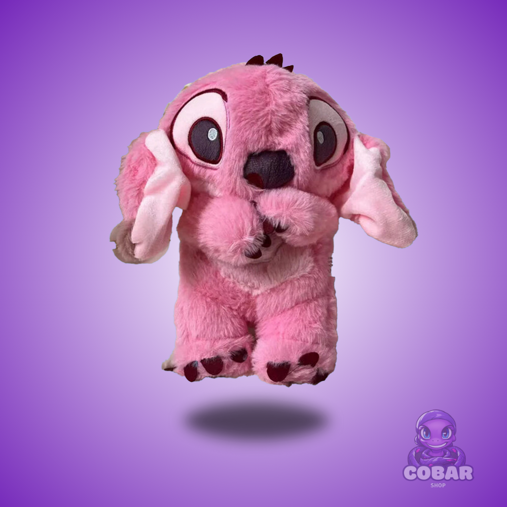 Pelúcia Stitch interativa! 🌟 Macia e luminosa, simula respiração, move as orelhas e traz aconchego. Perfeita para relaxar e aliviar o estresse!