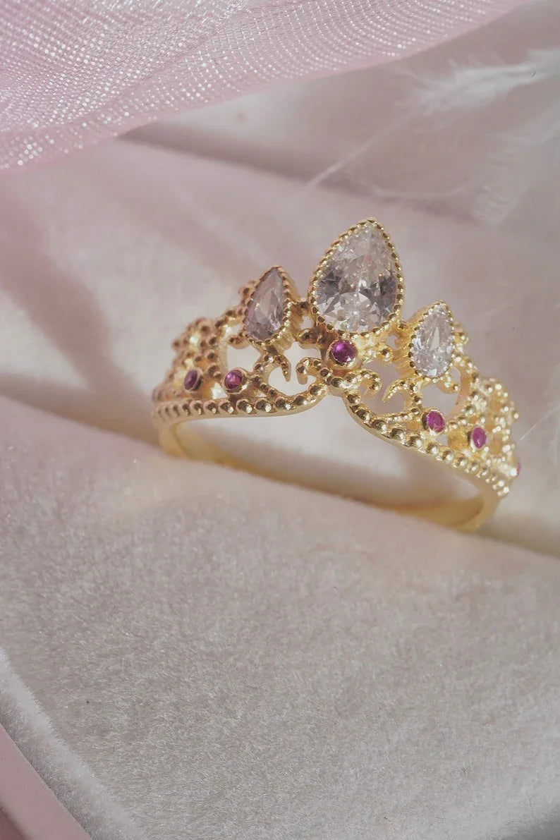 Conjunto Princesa Enrolados - Colar + Anel