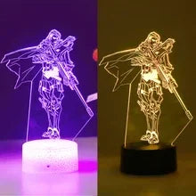 Luminária Valorant com base, cabo e controle remoto. Presente ideal para fãs do jogo. Potência 0-5W, voltagem 5V. Decore com estilo e confiança!