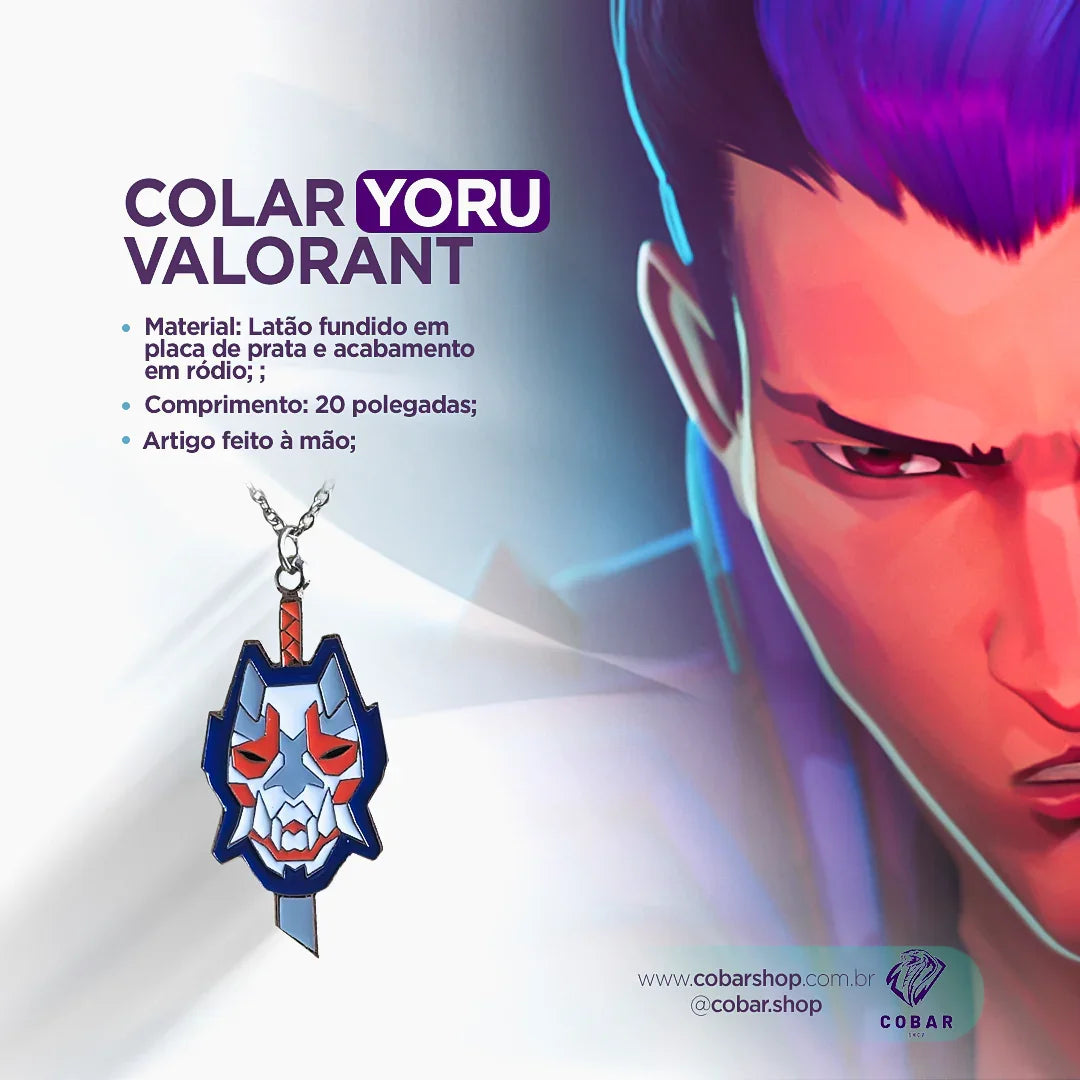 Colar Yoru - 𝐂𝐨𝐛𝐚𝐫𝐒𝐡𝐨𝐩™ - Cobarshop