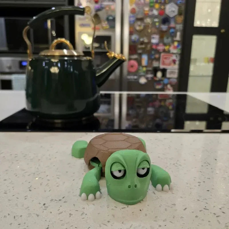 Porta-Copo Tartaruga 3D - Divertida e Funcional em Sua Mesa