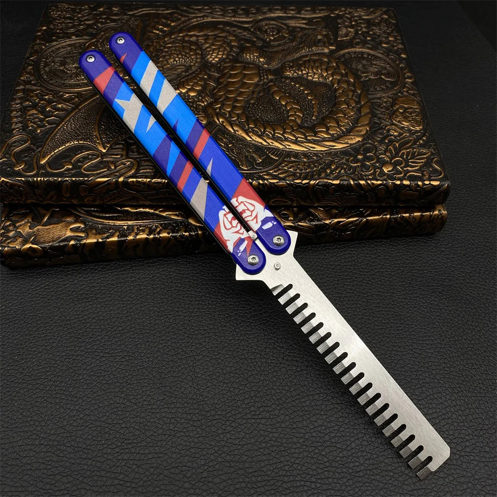 Faca Butterfly Yoru inspirada no Valorant, com 21cm em metal. Design detalhado e exclusivo, ideal para fãs e colecionadores do universo do jogo.