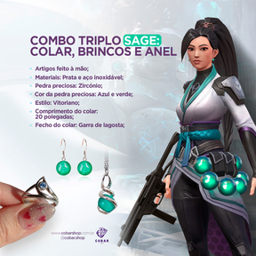 Colar Sage + Anel Sage 