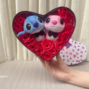 Caixa Presente Coração Stitch Apaixonado