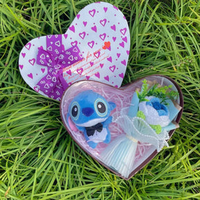 Caixa Presente Coração Stitch Apaixonado