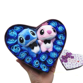 Caixa Presente Coração Stitch Apaixonado
