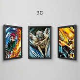 Quadro 3D Demon Slayer