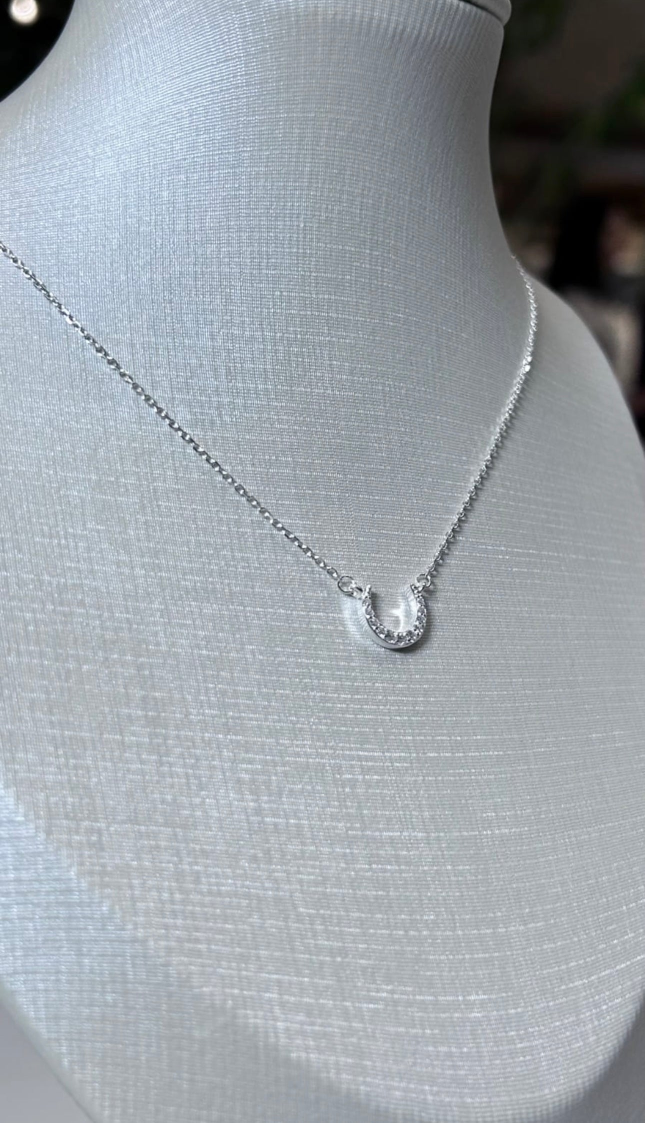 Colar Lua em Prata 925 Feminino Delicado com Zircônias