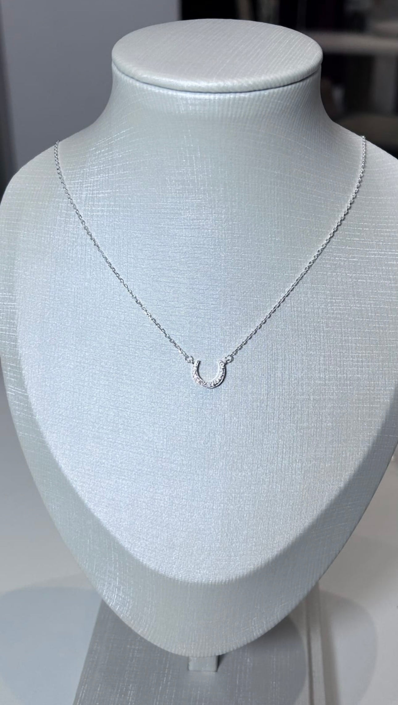 Colar Lua em Prata 925 Feminino Delicado com Zircônias