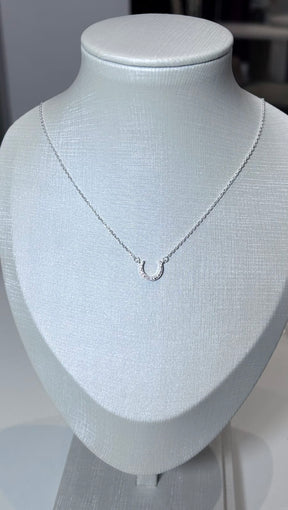 Colar Lua em Prata 925 Feminino Delicado com Zircônias