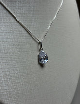 Colar Gota em Prata 925 com Zircônia Cristal