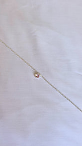 Pulseira Ponto de Luz Rosa em Prata 925