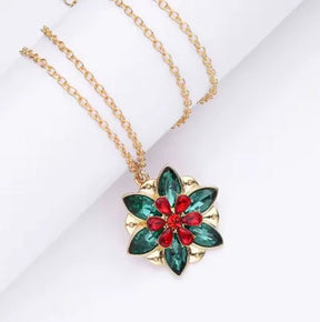 Anastasia anel e colar banhado com prata 925