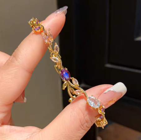 Bracelete Tulipas Banhado a Ouro ou Prata 🌷