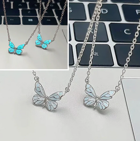 Colar e Pulseira Borboleta Encantada Luminosa