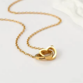 Colar Laço de Amor + Urso com Rosa Eterna