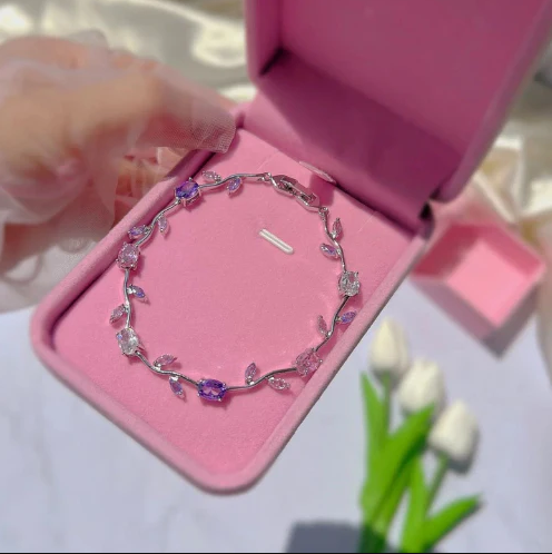 Bracelete Tulipas Banhado a Ouro ou Prata 🌷