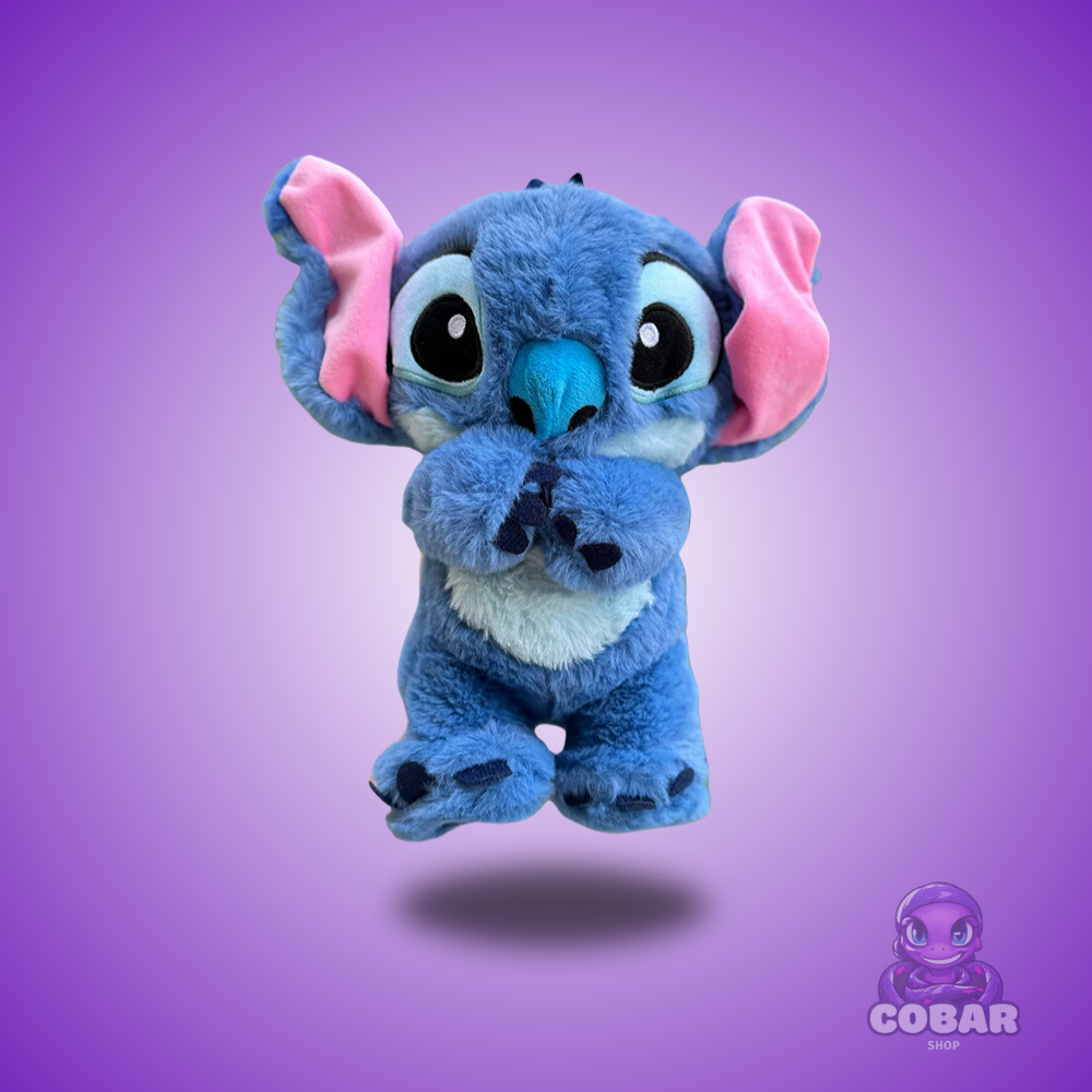 Pelúcia Stitch interativa! 🌟 Macia e luminosa, simula respiração, move as orelhas e traz aconchego. Perfeita para relaxar e aliviar o estresse!