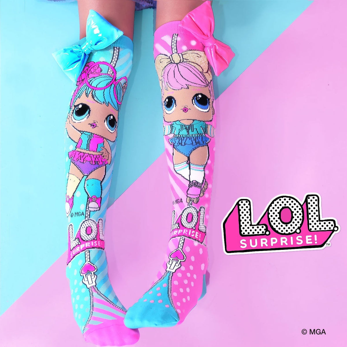 MEIA L.O.L SURPRISE BONBON & DAWN ALGODÃO PREMIUM