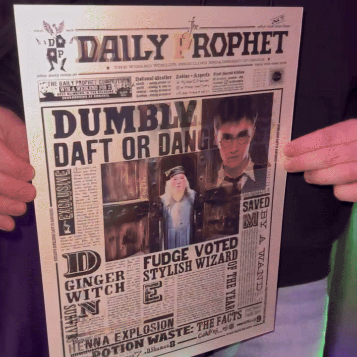 Quadro Harry Potter em 3d holográfico