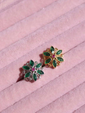 Anastasia anel e colar banhado com prata 925