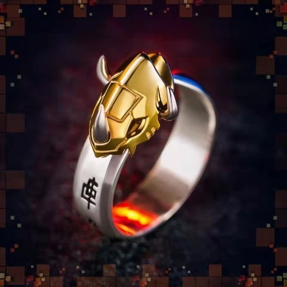Par de anéis anime Digimon Digital Monster ajustável