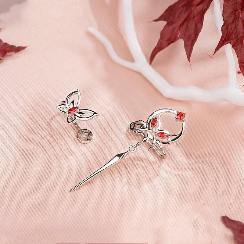 Kit Anime Tian Guan Ci Fu Anél, pulseira e brinco