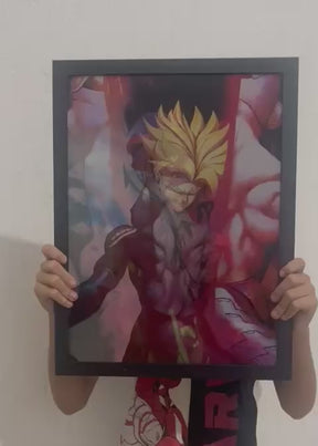 Quadro 3D Dragon Ball Z TRUNKS, FREZZA