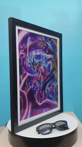 Quadro 3D Dragon Ball Super