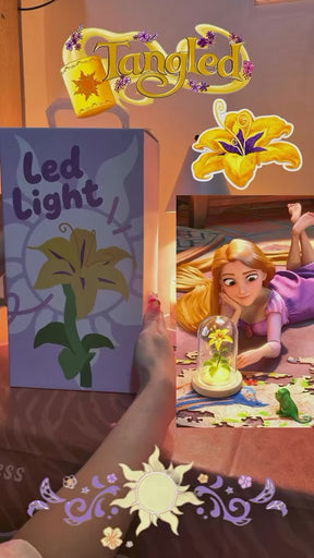 luminária flor mágica rapunzel