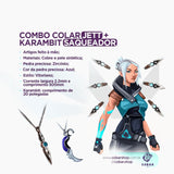 Combo Colar Jett + Colar karambit Saqueadora