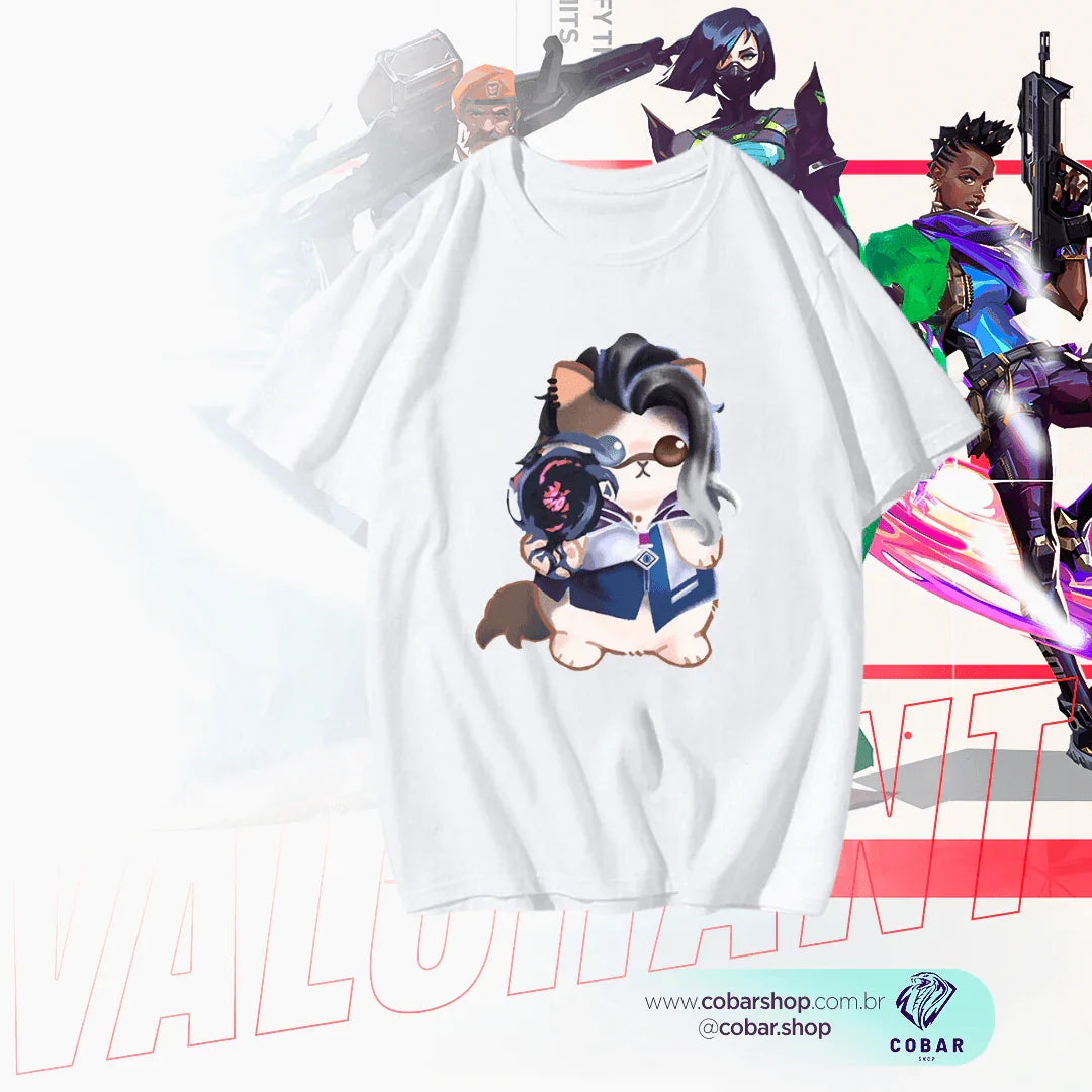 Camisa Gatinho Fade - 𝐂𝐨𝐛𝐚𝐫𝐒𝐡𝐨𝐩™ - Cobarshop
